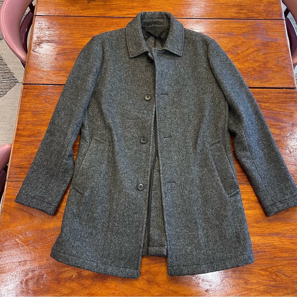 Bonobos Charcoal Gray Wool-Blend Pea Coat